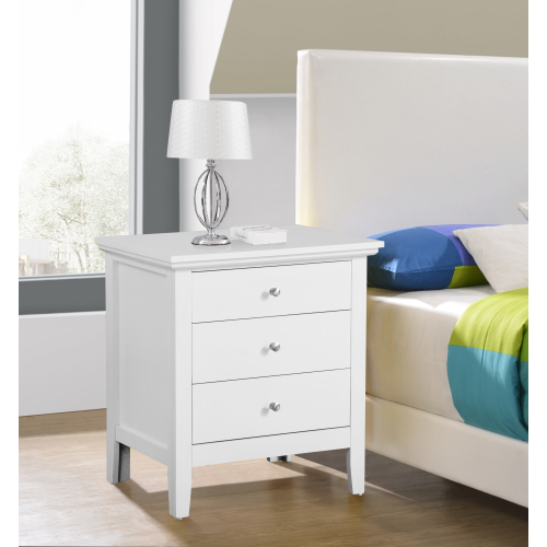Elegant White Casual Nightstand_voghion.com