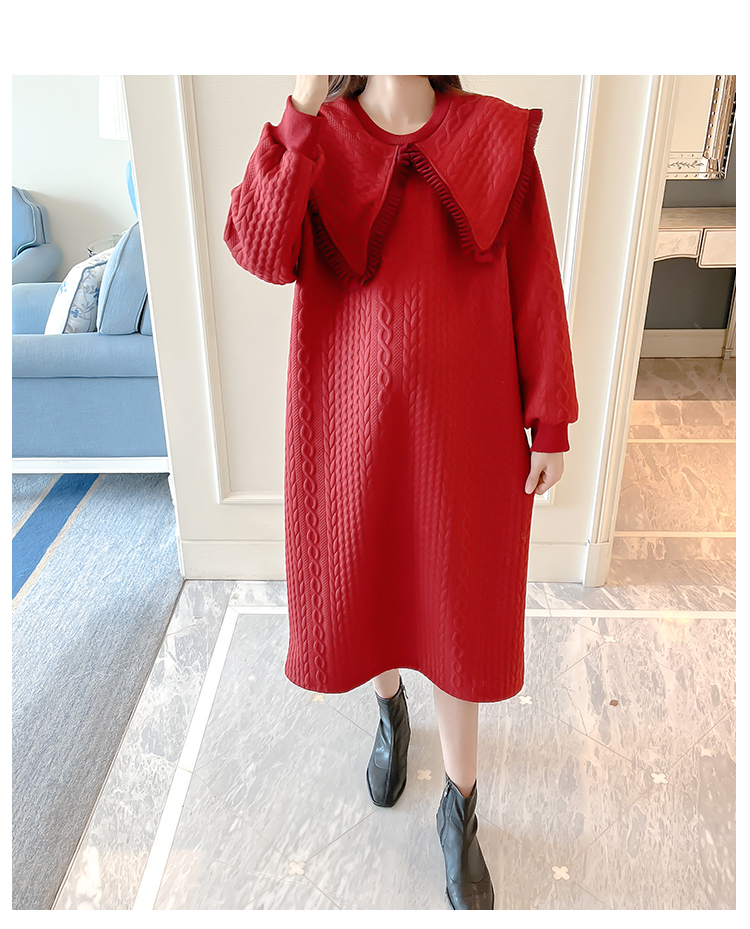 Top Large Lapel Western Style Age-Reducing Loose Long Skirt