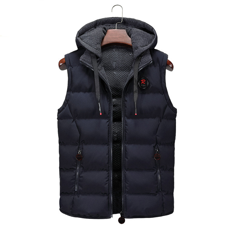 Down Cotton Winter Vest Men's Warm Vest Waistcoat Jacket