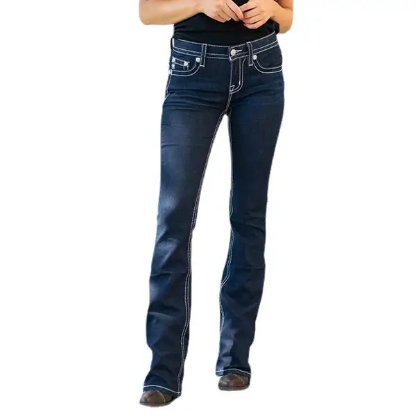 Women's New Slimming Printed Jeans