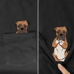 Men's T Shirt Fashion Brand Summer Pocket Despise Cat - View 1