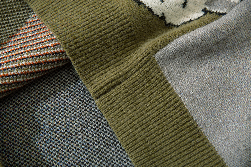 Men's Pullover Sweater Long Sleeve Loose Wool