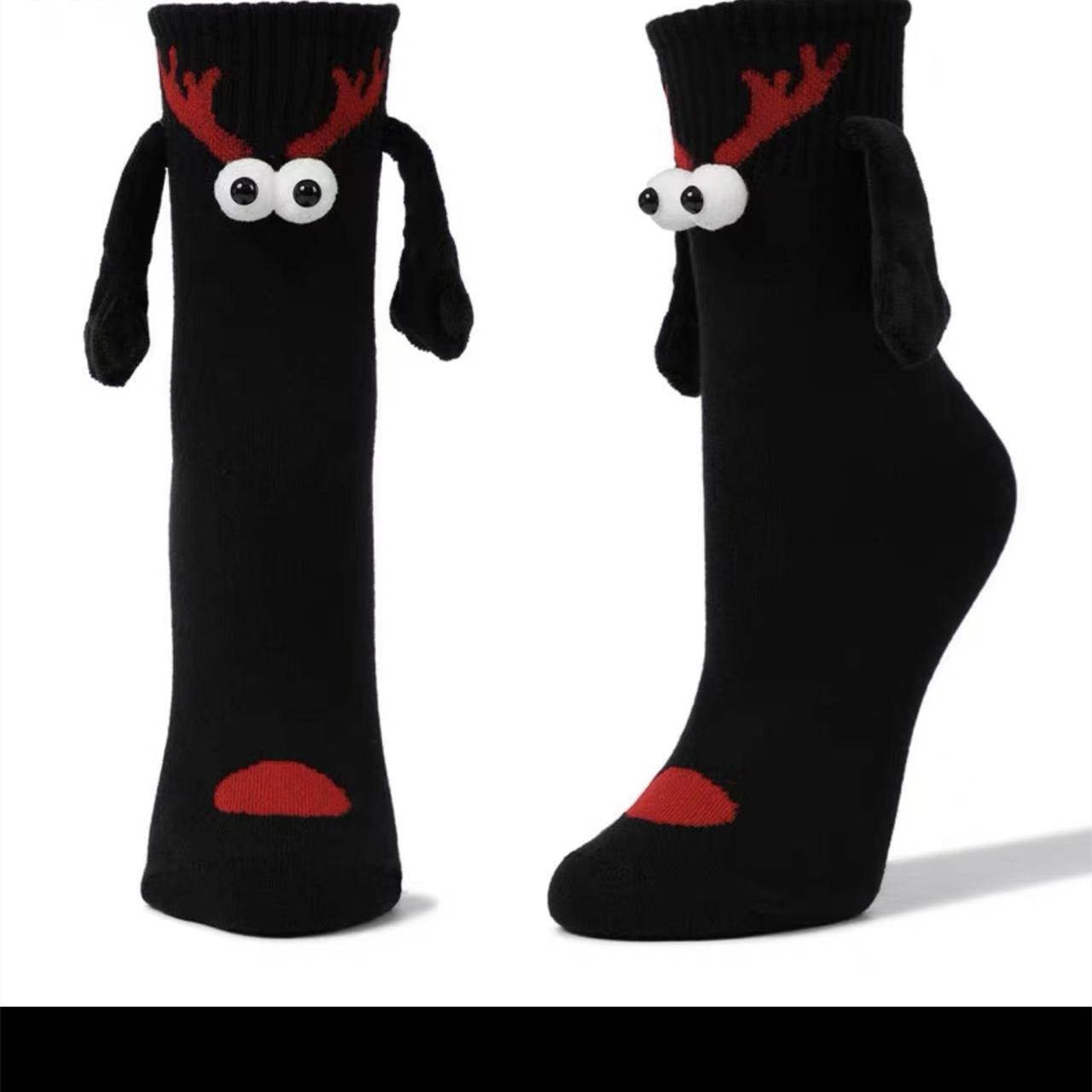 Couple-Magnetic-Handle-Cute-Hand-Socks-Christmas