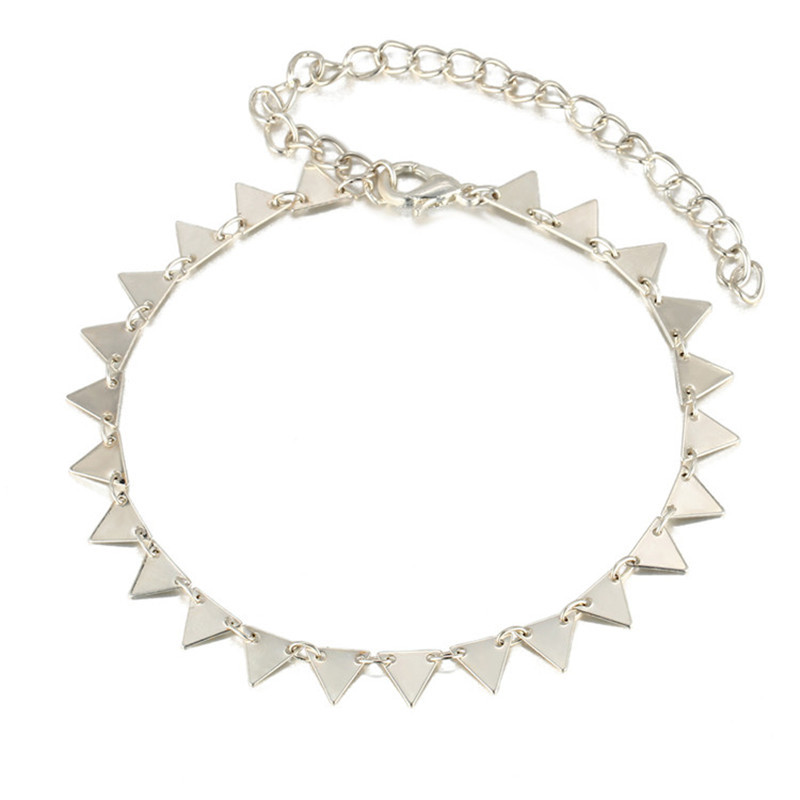 Title 1, Fashion Metal Alloy Triangle New Fringed Anklet