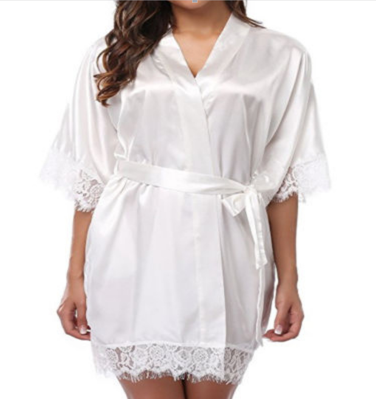 Title 6, Sexy nightdress with ice silk bathrobe