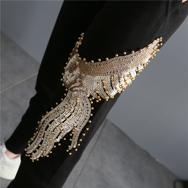 Female Phoenix Embroidered Knitted Suit Western Style