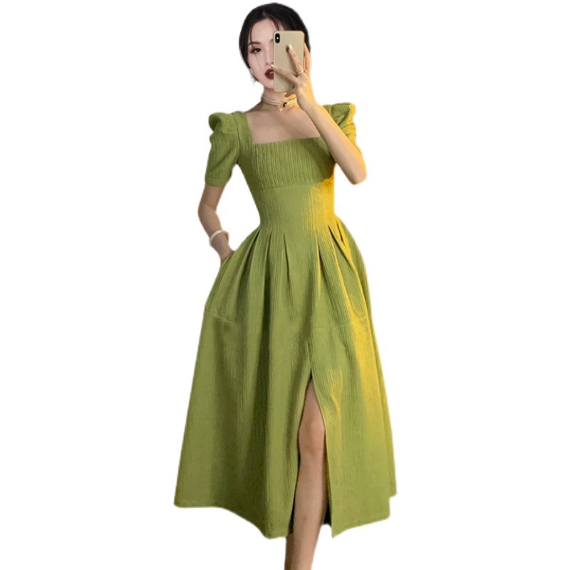 Slim Fit Mid Length Slit Dress, picture 2 of 5