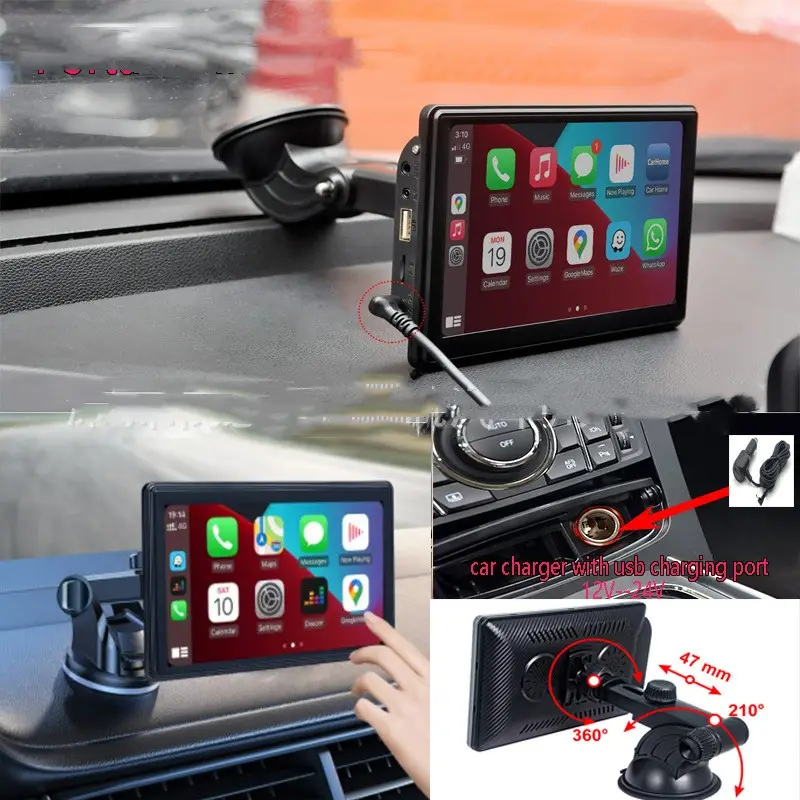 Portable IPS Car Smart Screen Wireless Projection
