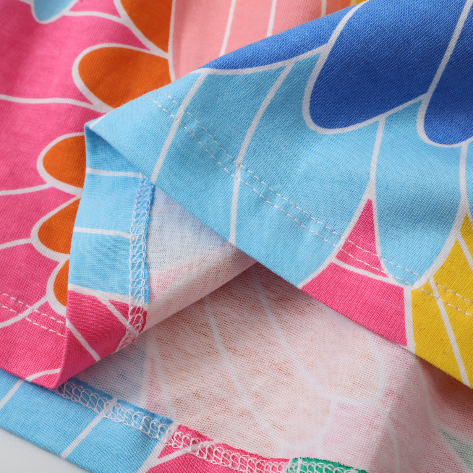 Girls Fashion Casual Print Short Sleeve Dress