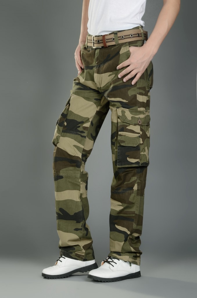 Title 3, Pantalon Camouflage Homme Casual Multi-Poches p...