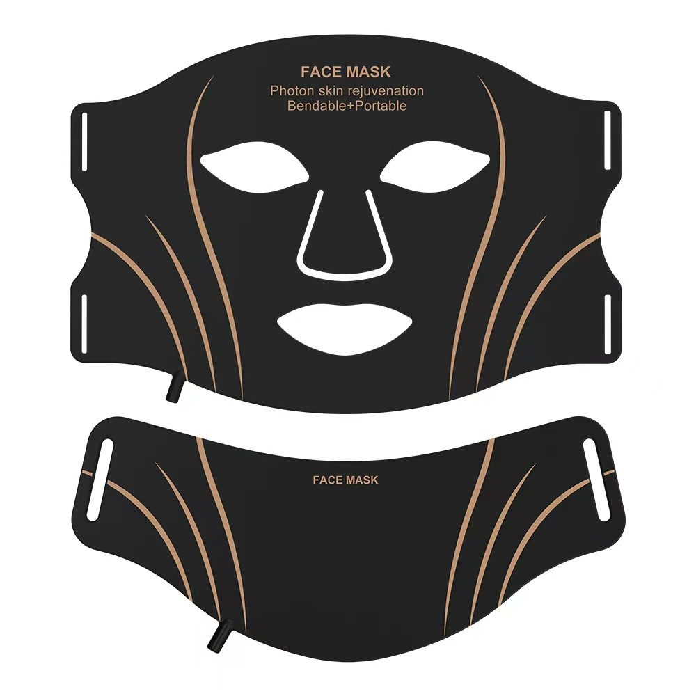 New Silicone Facial Mask Device, Household LED Photon Skin Care Mask, Infrared Color Light Beauty Instrument, Skin Rejuvenation Photon Beauty Mask — foto 10