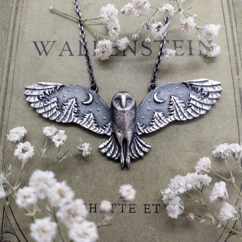 Chenyou Wihs AliExpress Cross-border Creative New Owl Flying Necklace Personalized Necklace Pendant Jewelry