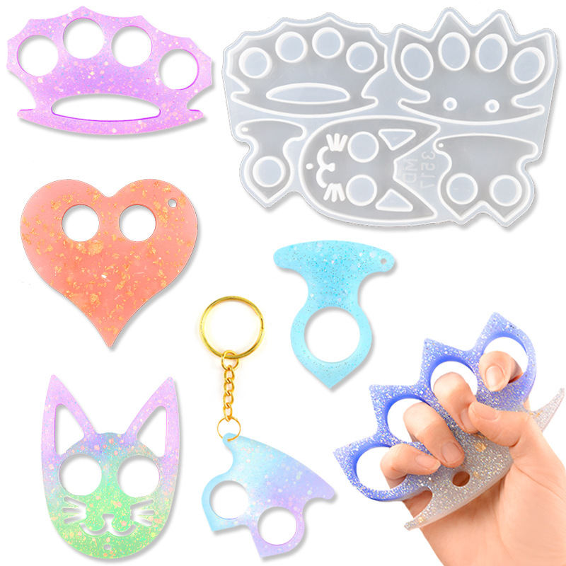 Title 4, DIY Epoxy Epoxy Ring Set Keychain Cat Claw Defe...