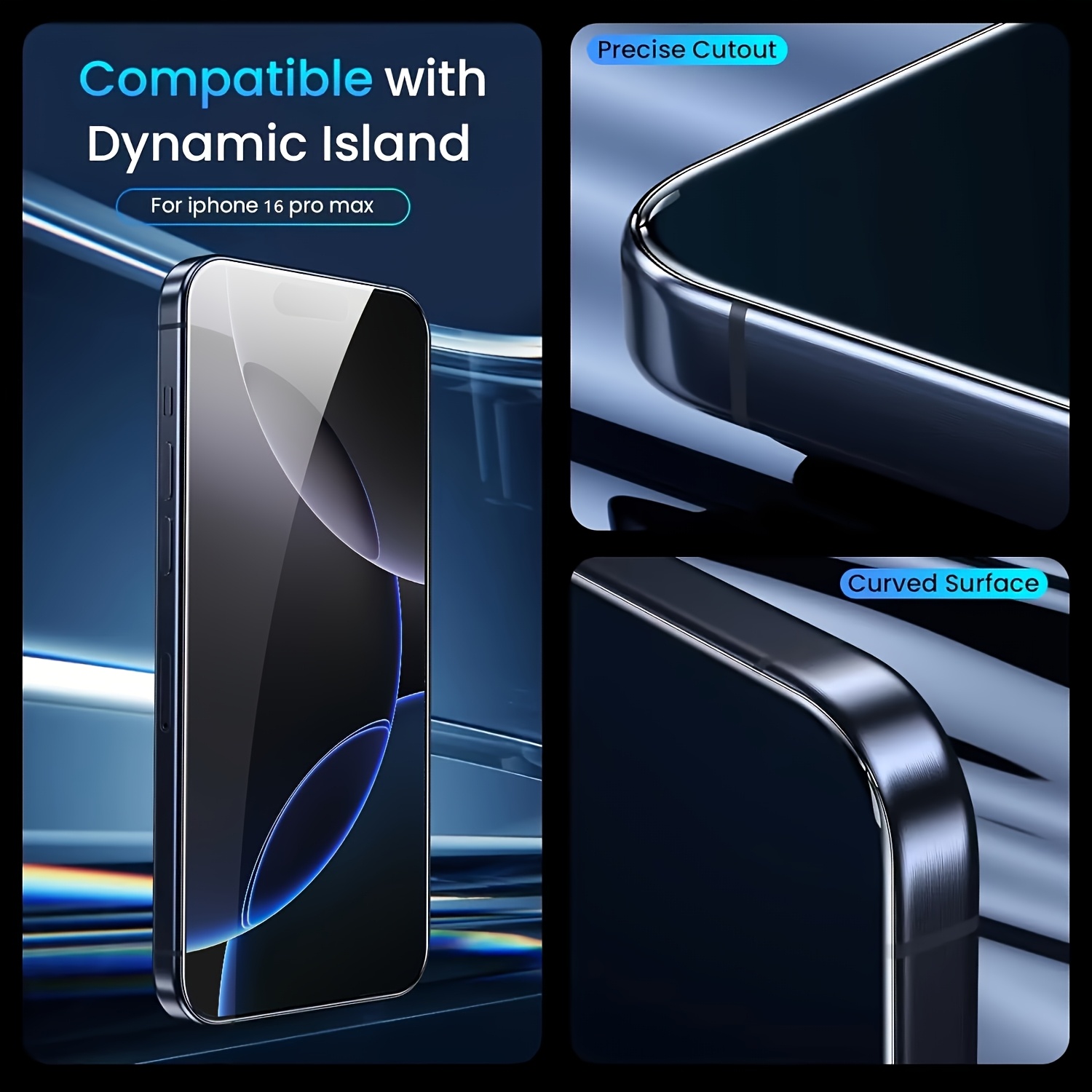 8pcs HD Tempered Glass Screen Protection - For IPhone 14 15 16 Pro - 14 15 16 Pro Max - 17 Air - 16e - 14 15 16 Plus Protective Glass Film