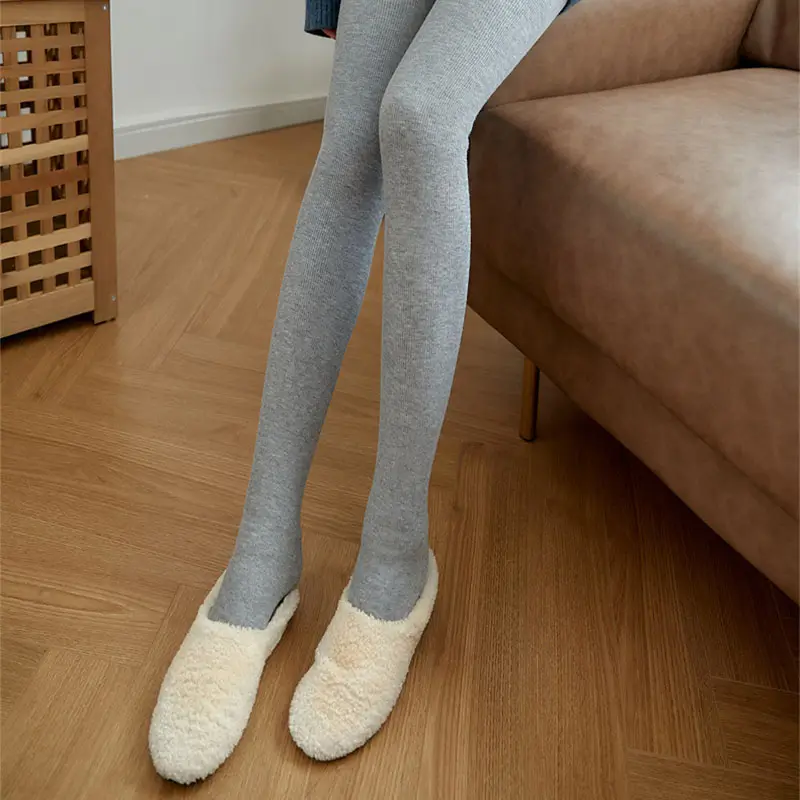 High Waist Stripes Leggings Winter Warm Thick