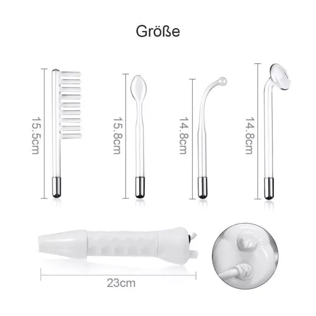 Portable High Frequency Electrotherapy Skin Therapy Wand Machine Acnes Remove W13374901 - Shop at LoveMi