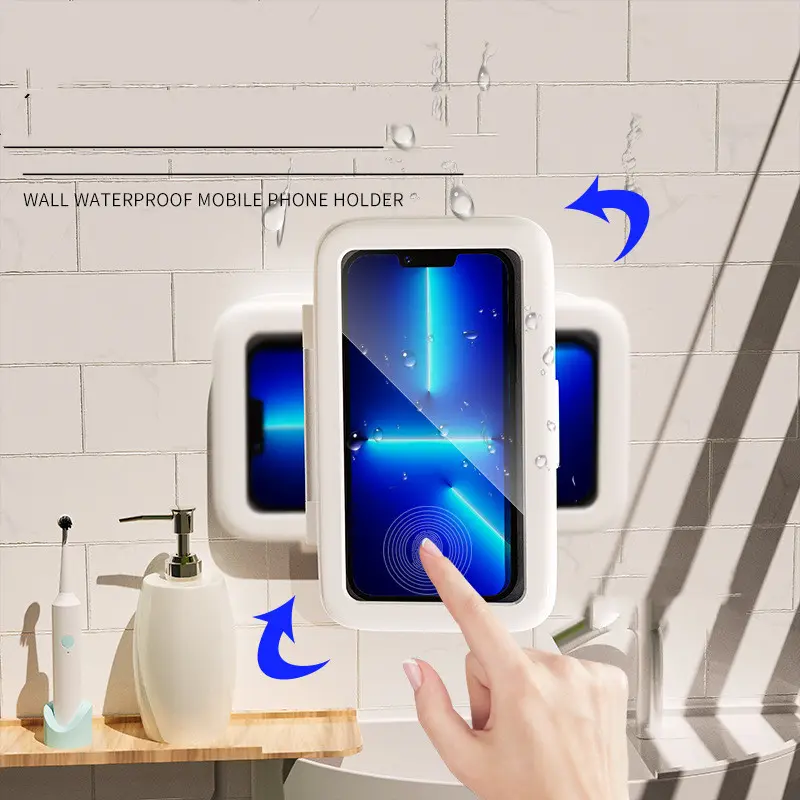 Shower Phone Box Bathroom Waterproof Case Seal Protection Touch