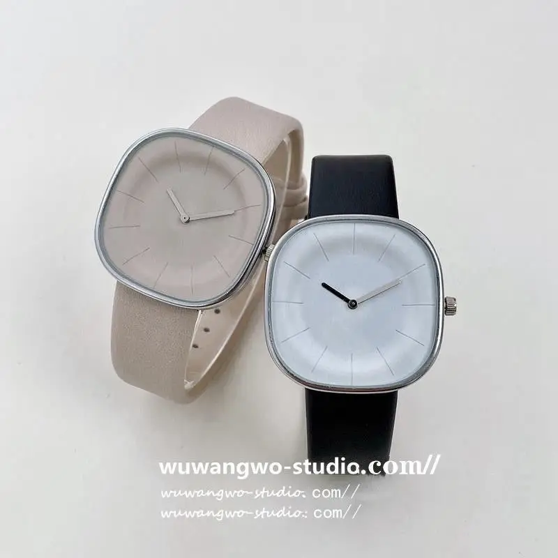 Korean Minimalist Design Watch Female Student Cross-border Hot Niche Square Good-looking Creative Fashion Couple's Watch