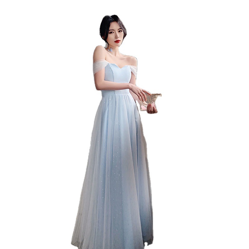 One-Shoulder Mesh Maxi Dress, picture 4 of 6