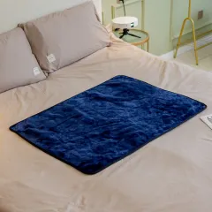 Fluffy Soft Dog Blanket Flannel Waterproof Pet Blanket Pet Mat Thick Dog Kitten Bed Blanket Washable Fuzzy Blanket For Dogs Cats - Navy Blue - View 1