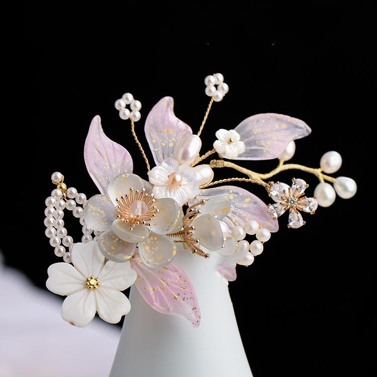 Alloy Hair Crown with Fringe, picture 2 of 10