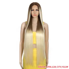 Long Straight Hair Synthetic Fiber Headgear - Gthl12A27V613 - View 1