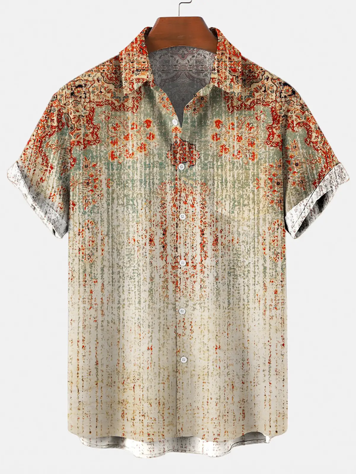 Men's Summer Short Sleeve Shirt Plus Size