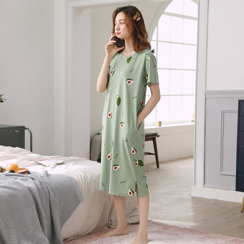 Title 24, Nightdress Short Sleeve Ladies Summer Homewear Set