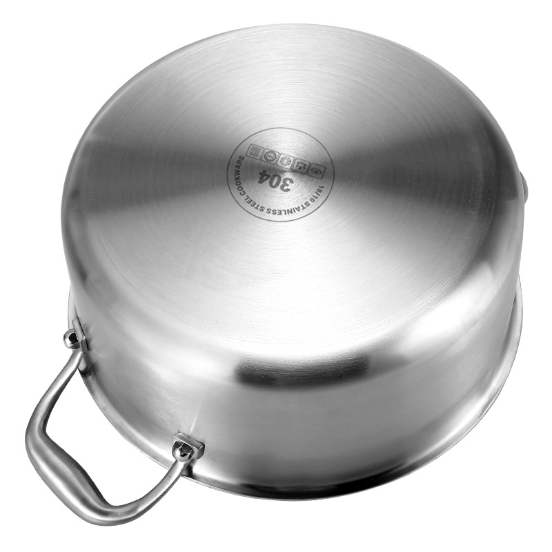 Title 7, Binaural 304 Stainless Steel Soup Pot Non-coate...