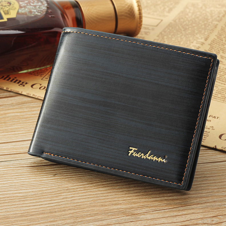 Men's Bifold Leather Credit ID Card Holder Wallet Billfold Purse Clutch Billfold - Bags & Accessories