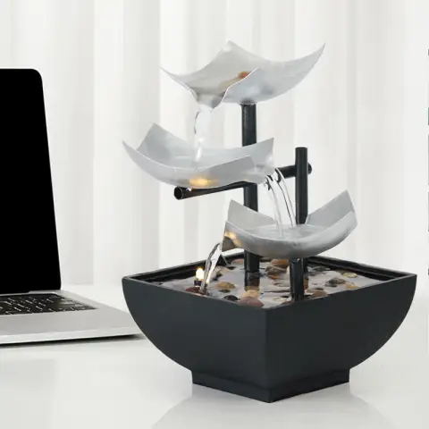 New Home Decoration Flowing Water Ornaments Desktop Fountain Crafts