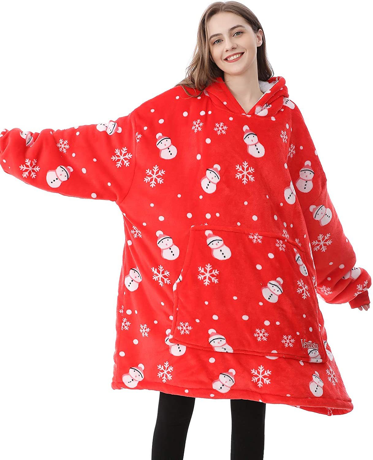 Title 5, Warm Pajama Sweater TV Slacker Hooded Blanket