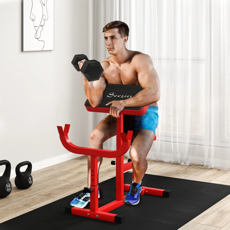 Soozier 265 LBS Preacher Curl Bench For Strength Training, Adjustable Seated... 5