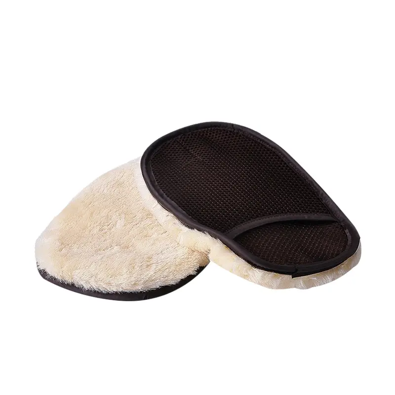 Car type soft hair wash cleaning gloves