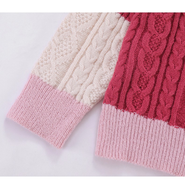 Loose Red Vintage Lazy Knit Cardigan For Men And Women