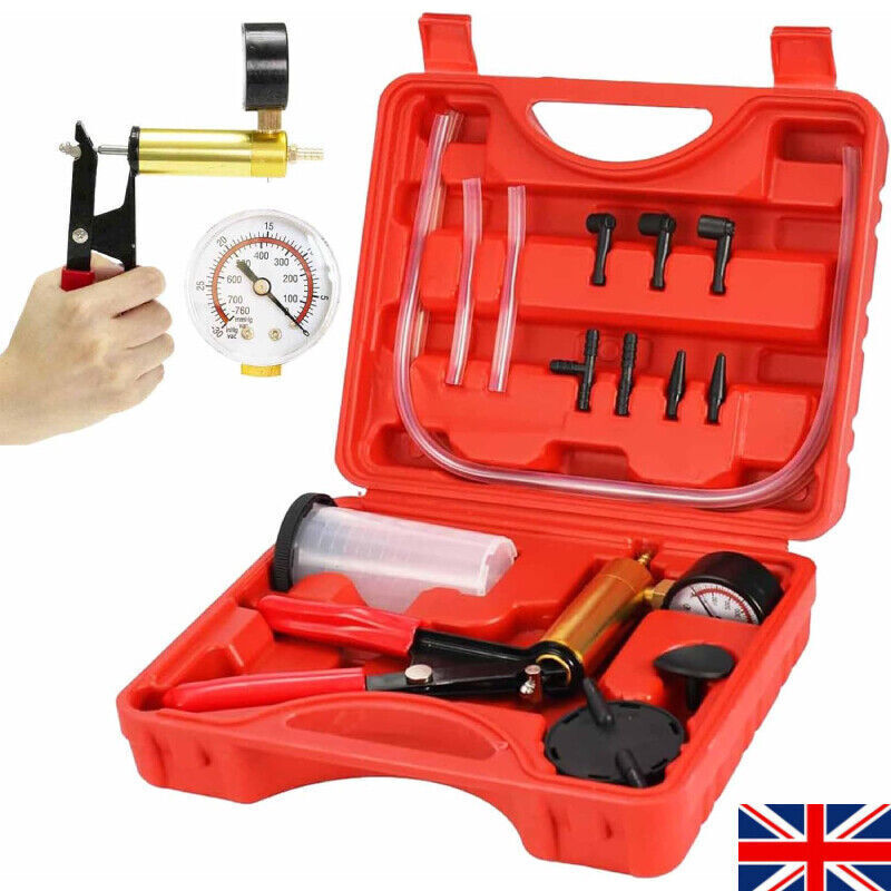 Hand-Held Brake Bleeder Tester Set Car Motorbike Bleeding Vacuum Bleed Tool