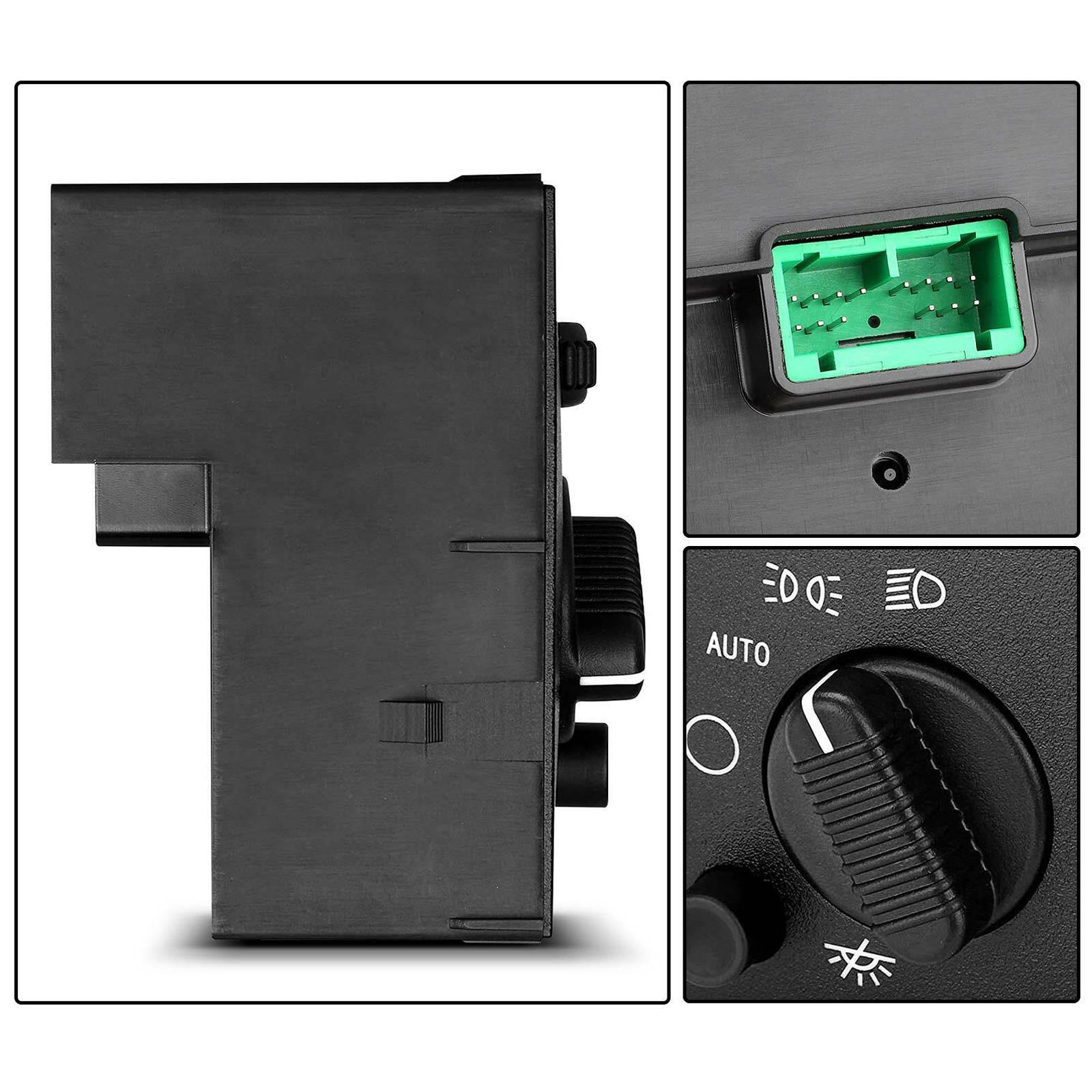 Mankee combo switch installed in factory dash opening of 2003 Chevy Silverado 1500 4x4