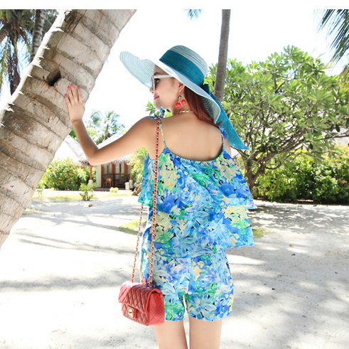 Fashionable Lightweight Suspender Jumpsuit Women's Summer