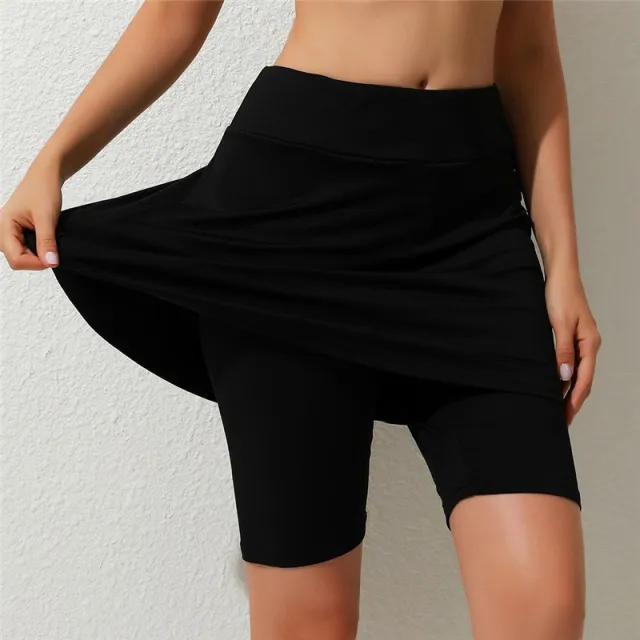 Women's Summer Bottoming Double Layer Yoga Fitness Pants Black - Shop at LoveMi