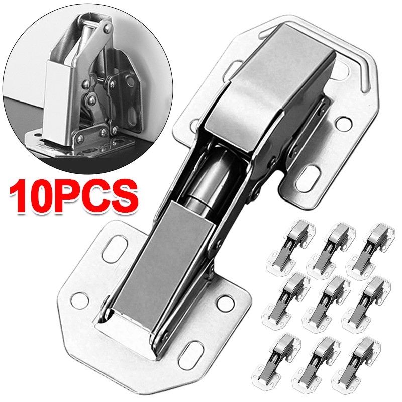 10X 90Degree Hidden Hinges Frameless Cabinet Large Angle Soft Closing UK — image 2