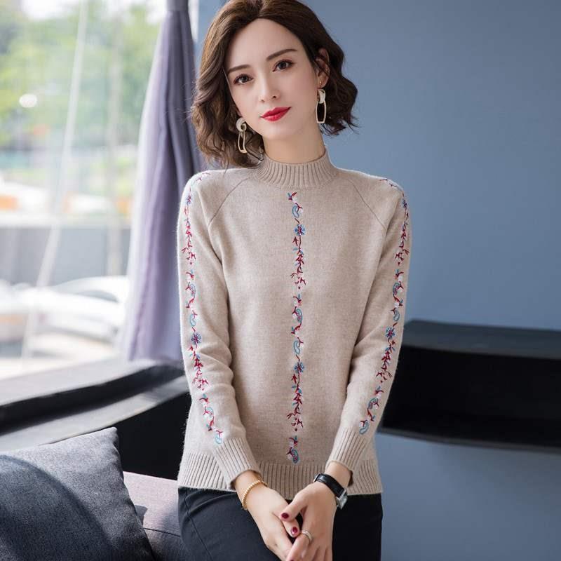 Women's Thick Top Loose Half Turtleneck Sweater