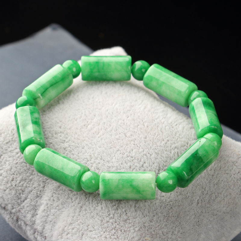 Title 4, Dry Green Bracelet Cold Jade Necklace