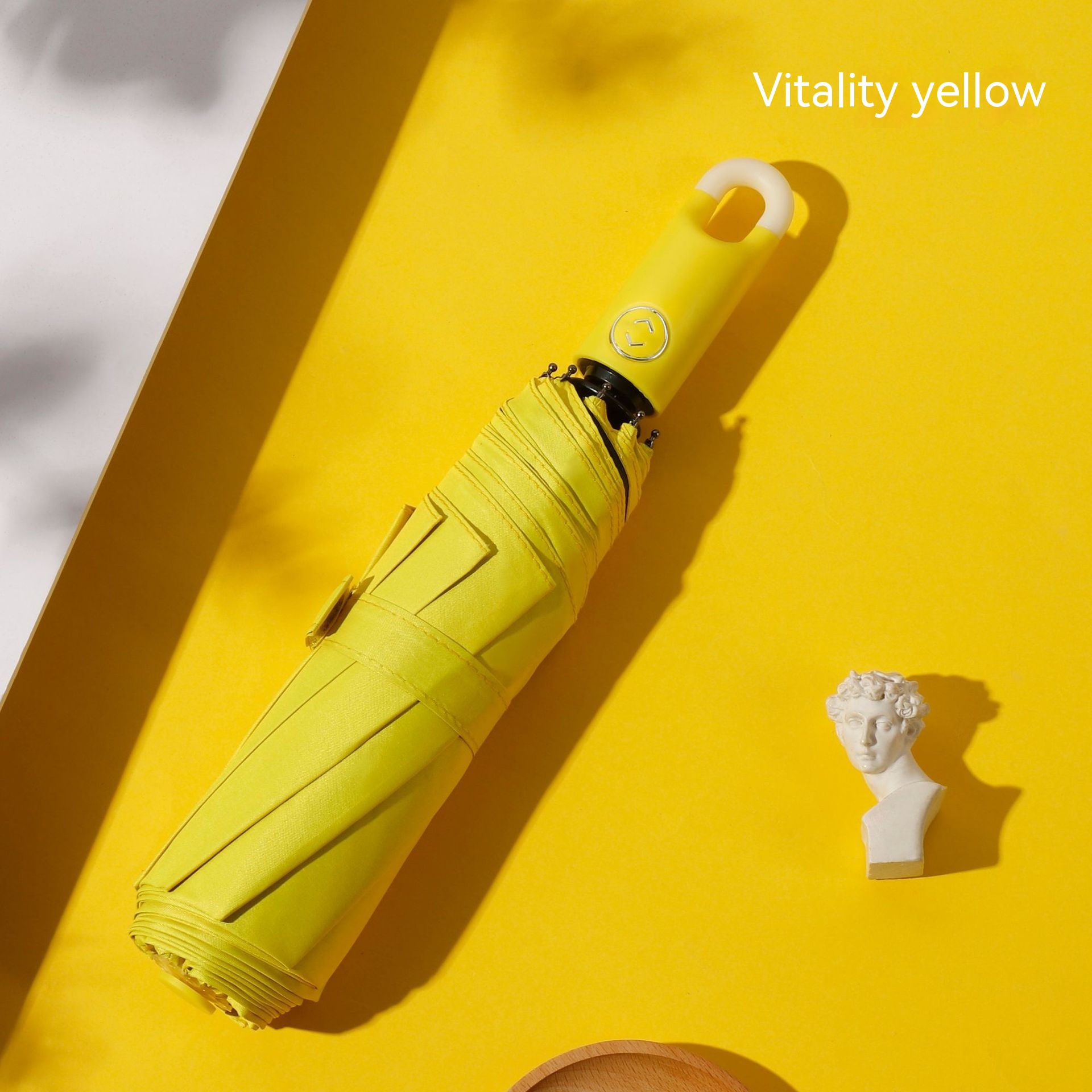 Lock Folding Automatic Vinyl Sun Protective UV Umbrella - Image 17