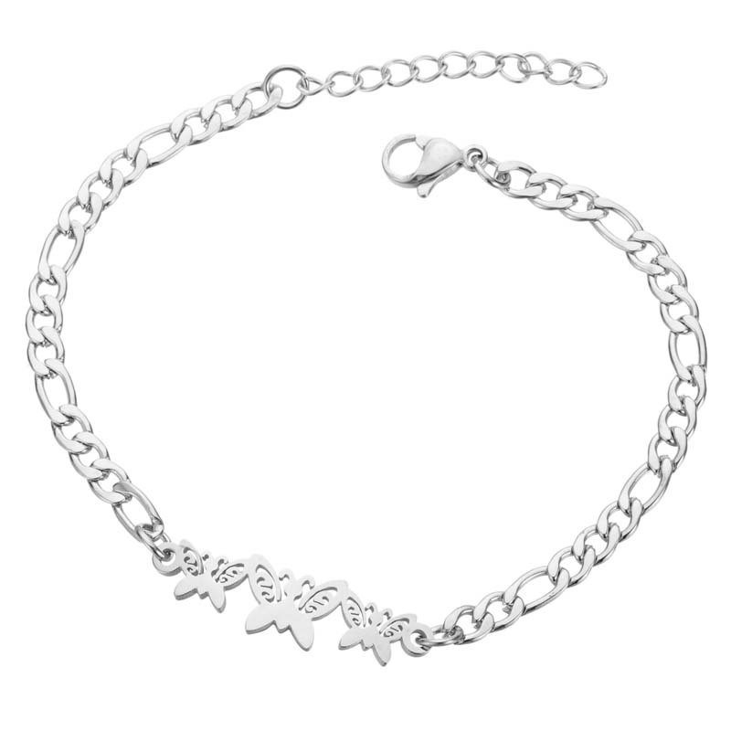 Ladies Stainless Steel Simple Elephant Moon Star Peach Heart Piercing Jewelry