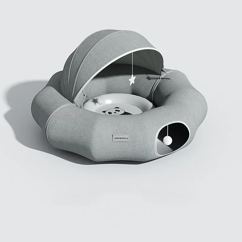 Round Cat Tunnel Nest Bed