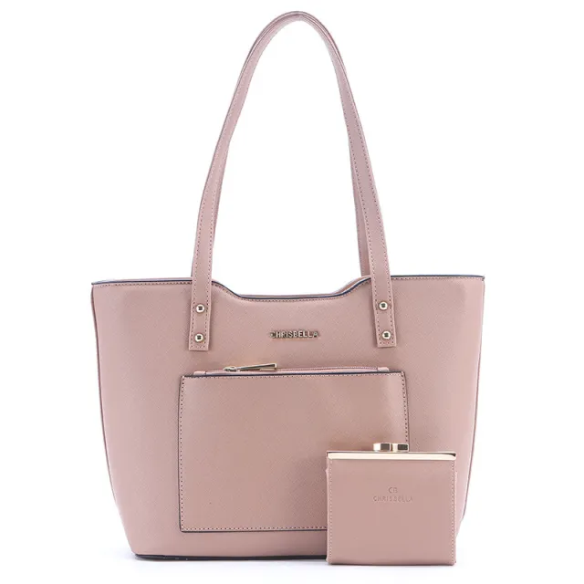 Large capacity Soft surface Texture All match Shoulder Handbag Pink - Shop at LoveMi