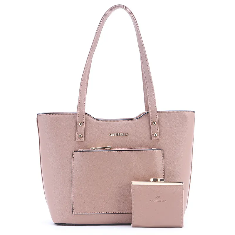 Large-capacity Soft-surface Texture All-match Shoulder Handbag - Pink
