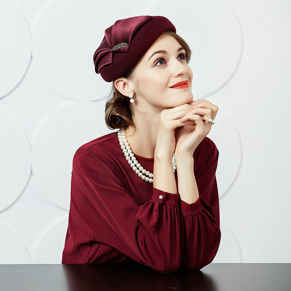 Women's Fashion Woolen Hat Elegant And Versatile