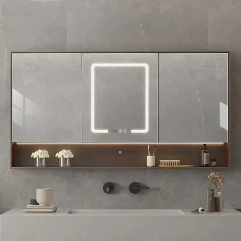 Smart Cabinet with Led Lights Anti-fog Hanging Wall Type