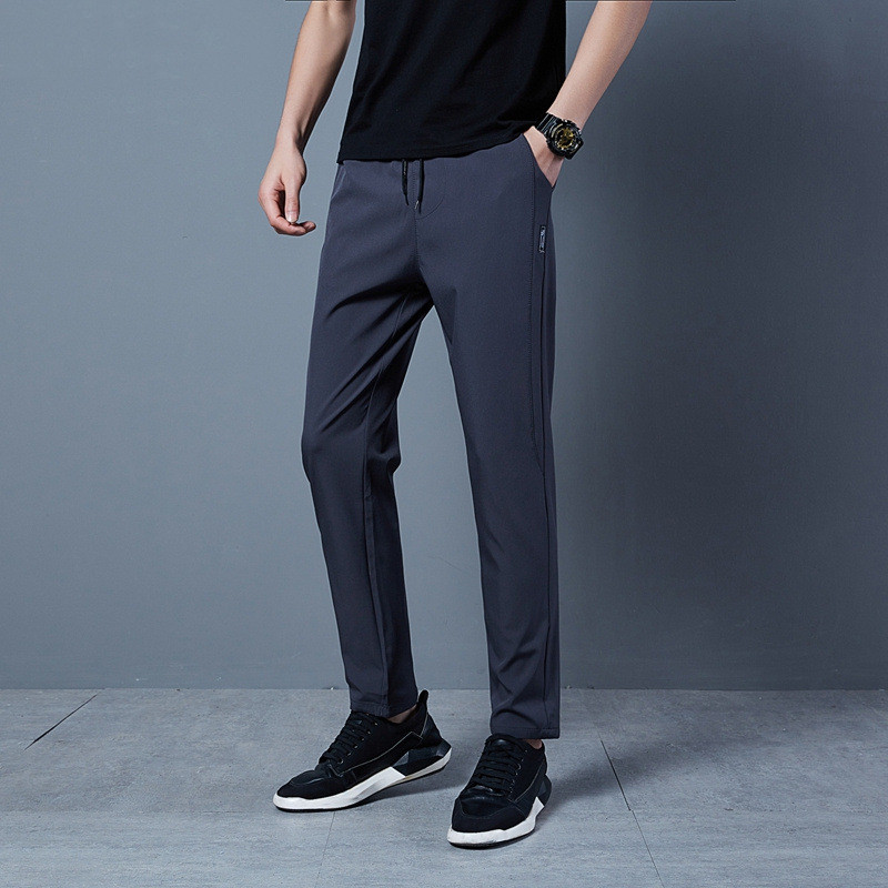 Title 7, Mens Fashion Solid Color Loose Casual Pants Co...